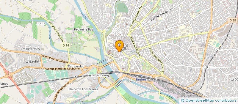 localisation de l'entreprise SOCIETE DES BEAUX ARTS  BEZIERS