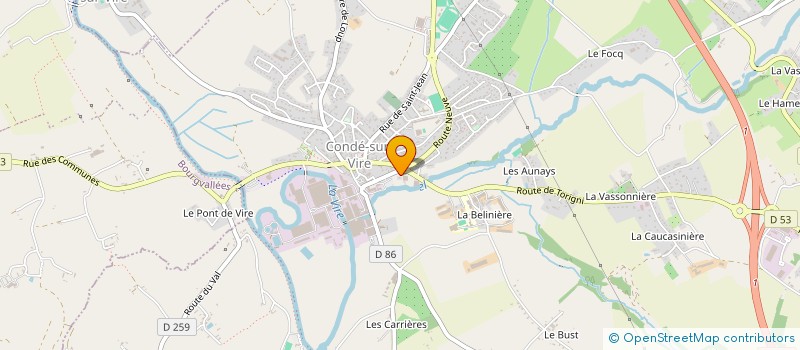 localisation de l'entreprise SOCIETE DES BEURRES ET CREMES DES REGIONS D'EUROPE  CONDE-SUR-VIRE