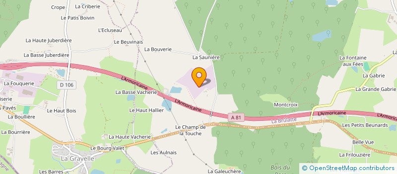 localisation de l'entreprise SOCIETE DES BITUMES ET EMULSIONS DE LA GRAVELLE à LA BRULATTE