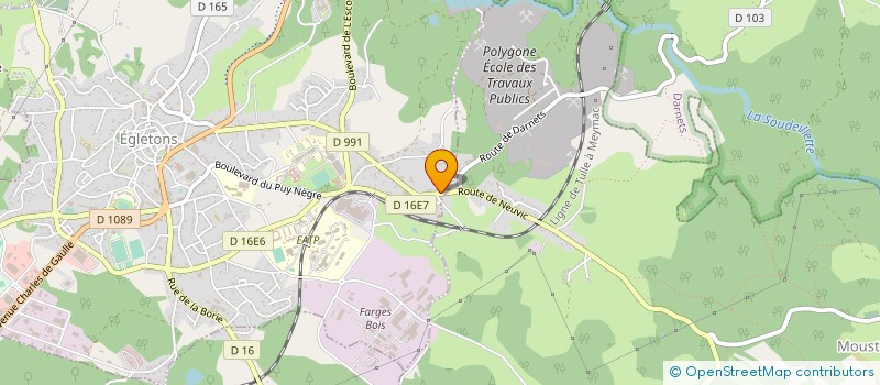 localisation de l'entreprise SOCIETE DES BOIS LIMOUSINS à EGLETONS