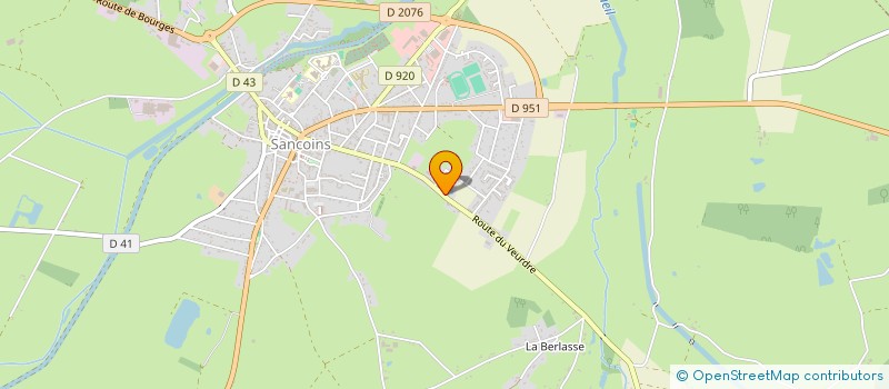 localisation de l'entreprise SOCIETE DES BOIS OUVRES DU CENTRE ET DE L'ALLIER - B.O.C.A. à SANCOINS