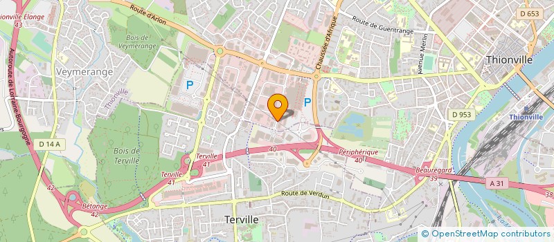 localisation de l'entreprise SOCIETE DES BOUCHERIES MORIN à THIONVILLE
