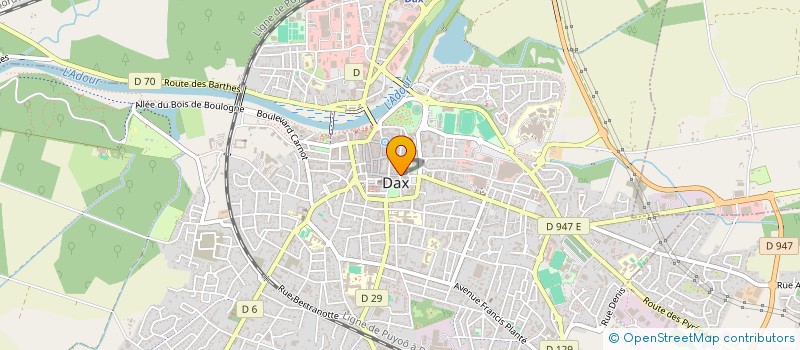localisation de l'entreprise SOCIETE DES CAFES LANDAIS à DAX