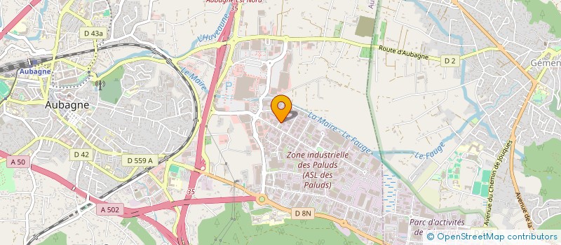 localisation de l'entreprise SOCIETE DES CARRELAGES DE PROVENCE  AUBAGNE