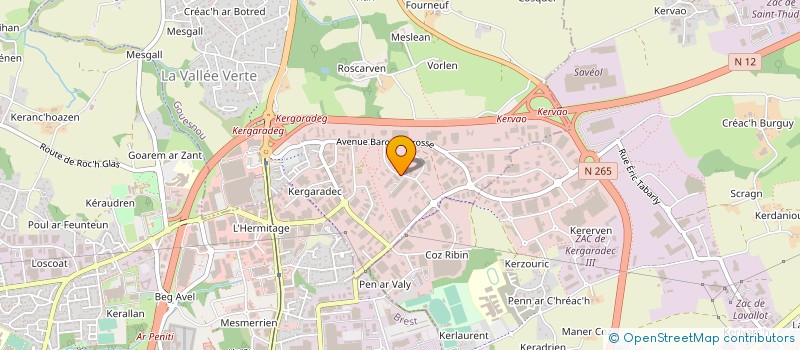 localisation de l'entreprise SOCIETE DES CARRIERES DE CREZIN à GOUESNOU