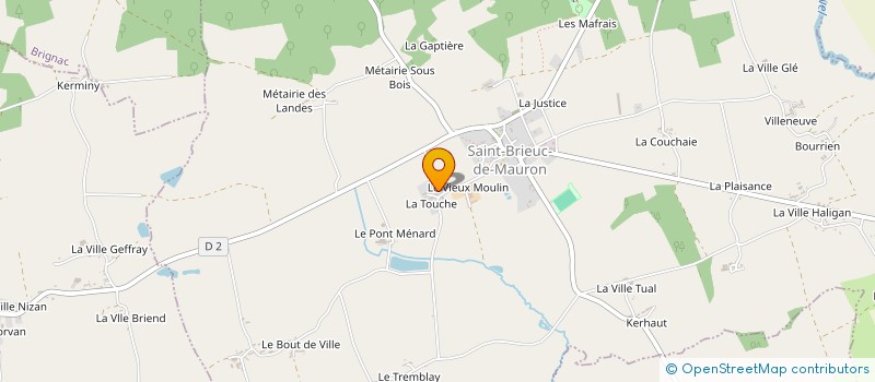 localisation de l'entreprise SOCIETE DES CARRIERES DE LA TROCHE  TREHORENTEUC