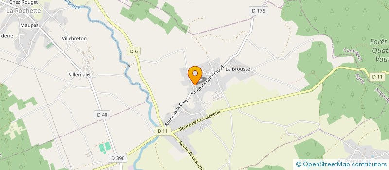 localisation de l'entreprise SOCIETE DES CARRIERES DE LUGET-VILHONNEUR  PRANZAC