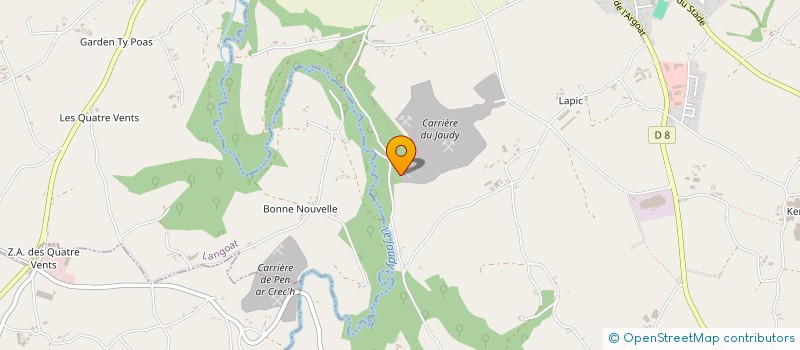 localisation de l'entreprise SOCIETE DES CARRIERES DU JAUDY à LA ROCHE-JAUDY