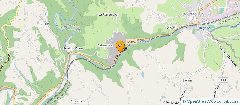 localisation de l'entreprise SOCIETE DES CARRIERES DU MASSIF CENTRAL à BAGNAC-SUR-CELE