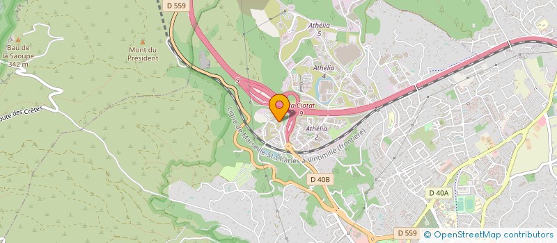 localisation de l'entreprise SOCIETE DES CARRIERES ET BETON B.BRONZO ET SES FILS EN ABREGE CARRIERES BRONZO à LA CIOTAT
