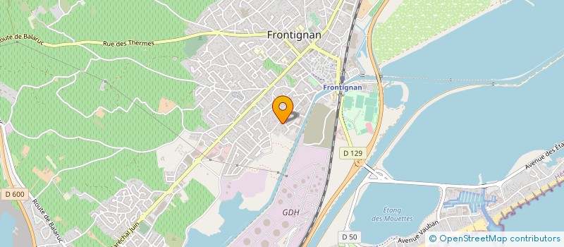 localisation de l'entreprise SOCIETE DES CAVES BALTA à FRONTIGNAN