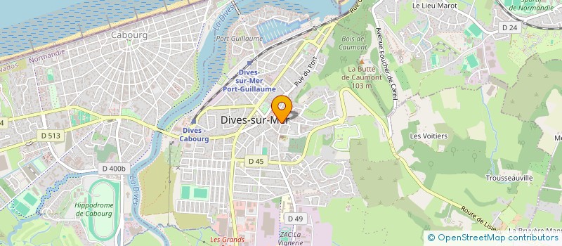 localisation de l'entreprise SOCIETE DES CAVES DU BOIS HIBOUT à DIVES-SUR-MER