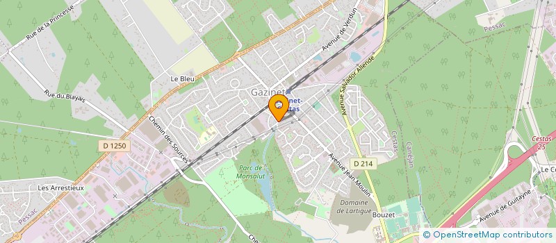 localisation de l'entreprise SOCIETE DES CHAMPAGNES GIESLER à CESTAS