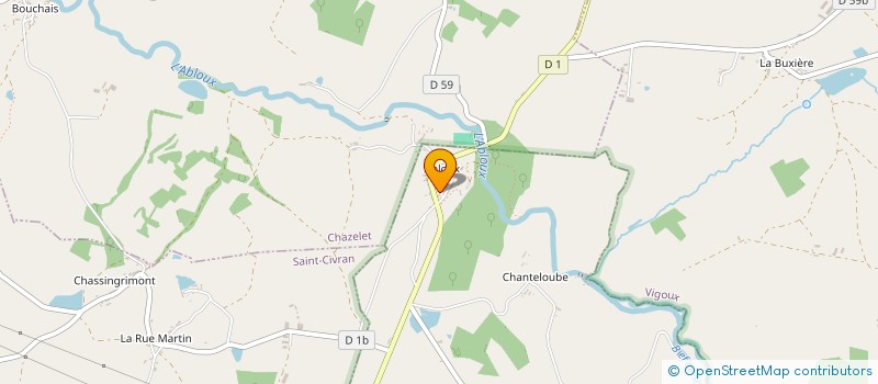 localisation de l'entreprise SOCIETE DES CHASSEURS à LA CHATRE-LANGLIN