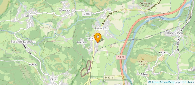 localisation de l'entreprise SOCIETE DES CHASSEURS D'AZUN  ARRENS-MARSOUS