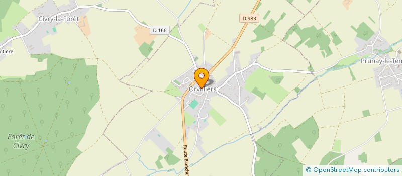 localisation de l'entreprise SOCIETE DES CHASSEURS D'ORVILLIERS  ORVILLIERS