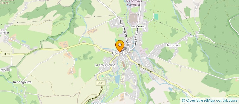 localisation de l'entreprise SOCIETE DES CHASSEURS DE CORCIEUX  CORCIEUX