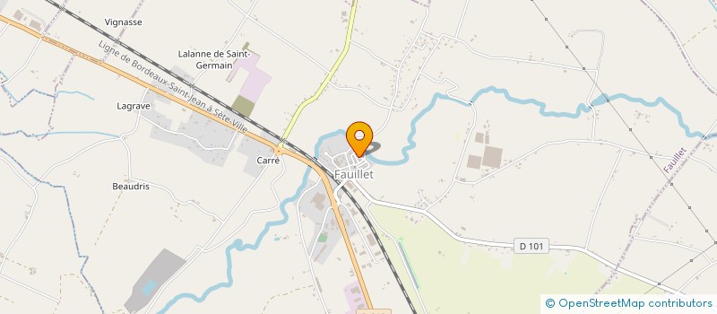 localisation de l'entreprise SOCIETE DES CHASSEURS DE FAUILLET  FAUILLET