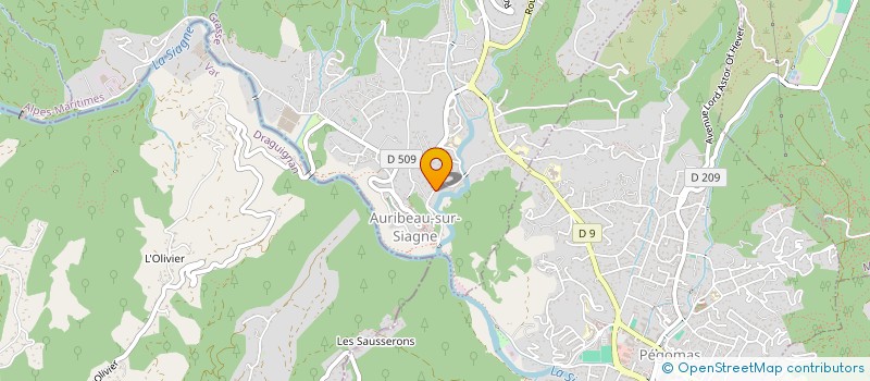 localisation de l'entreprise SOCIETE DES CHASSEURS DE LA DIANE D'AURIBEAU  AURIBEAU-SUR-SIAGNE