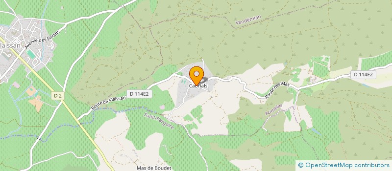 localisation de l'entreprise SOCIETE DES CHASSEURS ET PROPRIETAIRES DE CABRIALS  AUMELAS