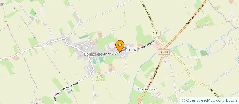 localisation de l'entreprise SOCIETE DES CHASSEURS REUNIS DE MERCKEGHEM  MERCKEGHEM