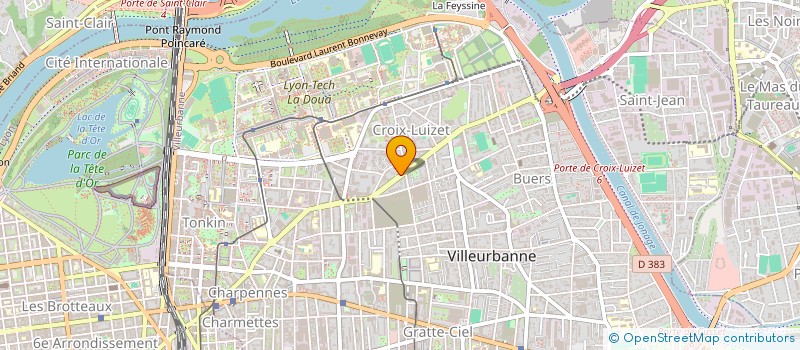 localisation de l'entreprise SOCIETE DES CHAUSSURES LEGGER à VILLEURBANNE