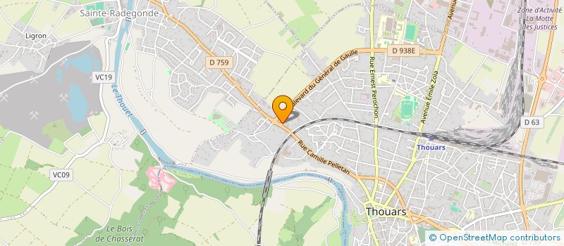 localisation de l'entreprise SOCIETE DES CLUBS PHILIPPE MARTEL à THOUARS