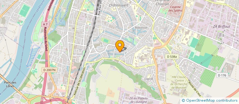 localisation de l'entreprise SOCIETE DES COMPAGNONS DE METIERS  VALENCE