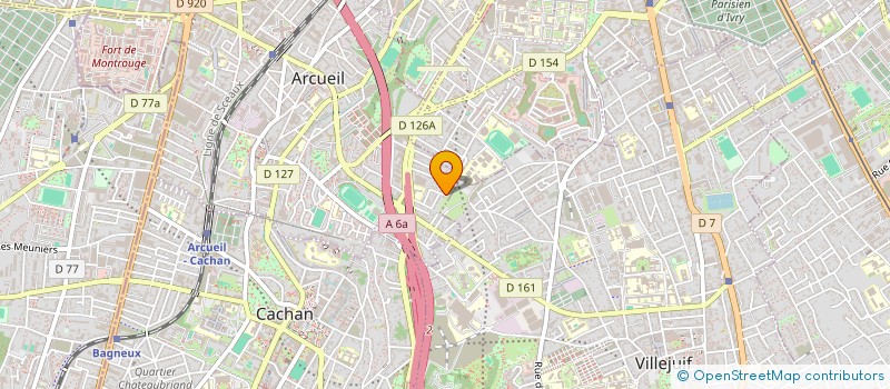 localisation de l'entreprise SOCIETE DES COMPAGNONS DE PEINTURE - S.C.P.  ARCUEIL