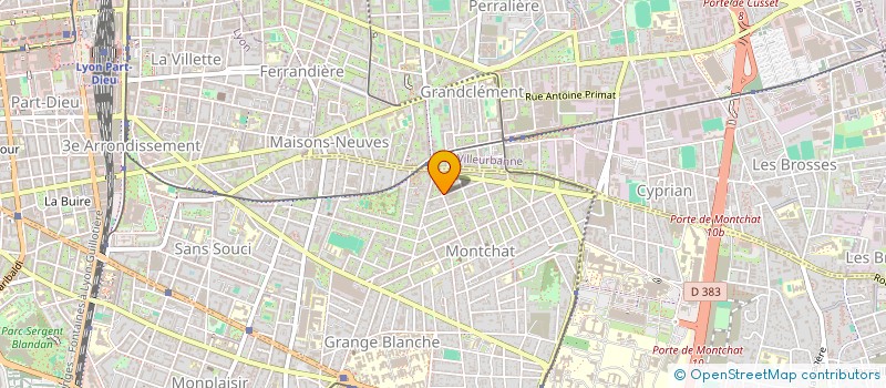 localisation de l'entreprise SOCIETE DES COMPAGNONS ET AFFILIES MENUISIERS ET SERRURIERS DU DEVOIR DE LIBERTE  LYON