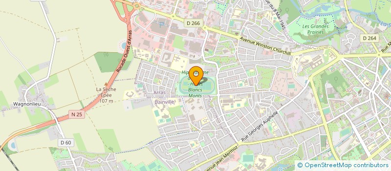 localisation de l'entreprise SOCIETE DES COURSES D'ARRAS à ARRAS