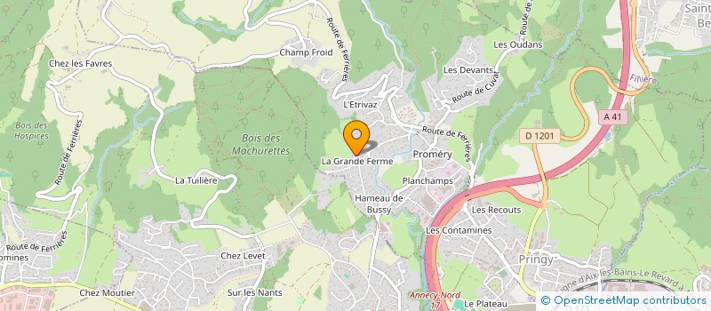 localisation de l'entreprise SOCIETE DES COURSES DE LEVRIERS DE LYON à ANNECY