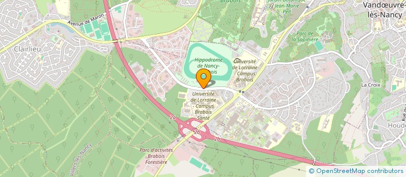 localisation de l'entreprise SOCIETE DES COURSES DE NANCY BRABOIS à VANDŒUVRE-LES-NANCY