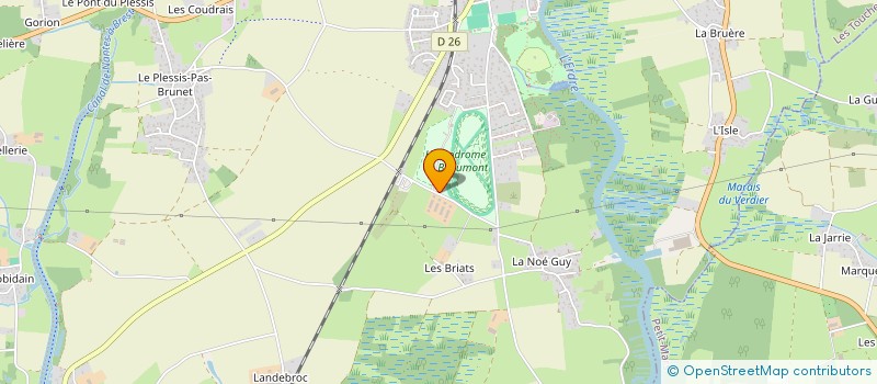 localisation de l'entreprise SOCIETE DES COURSES DE NORT-SUR-ERDRE  NORT-SUR-ERDRE