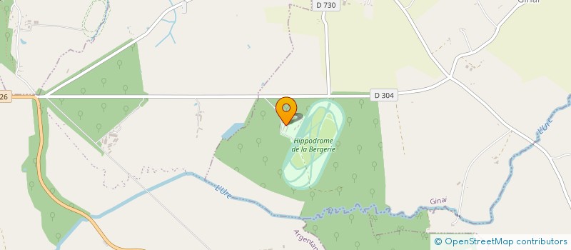 localisation de l'entreprise SOCIETE DES COURSES DU HARAS DU PIN à GINAI