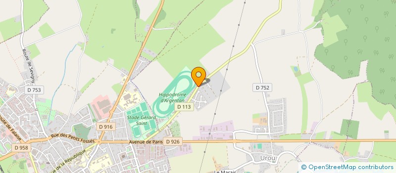 localisation de l'entreprise SOCIETE DES COURSES DU PAYS D ARGENTAN à GOUFFERN EN AUGE