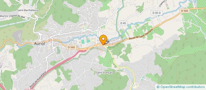 localisation de l'entreprise SOCIETE DES DOCTEURS VETERINAIRES AYMERIC-CUINGNART  AURIOL