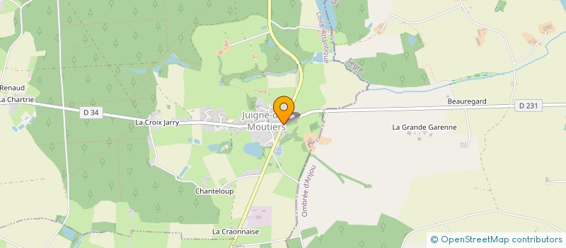 localisation de l'entreprise SOCIETE DES DRAGAGE D'ANCENIS à JUIGNE-DES-MOUTIERS