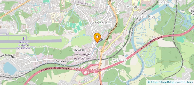 localisation de l'entreprise SOCIETE DES EAUX DE L'ILHAU  ANGLET