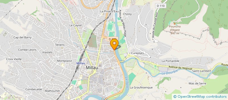 localisation de l'entreprise SOCIETE DES EAUX DE LA VILLE DE MILAU à MILLAU