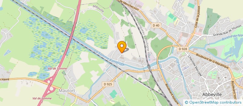 localisation de l'entreprise SOCIETE DES EAUX DE PICARDIE  ABBEVILLE