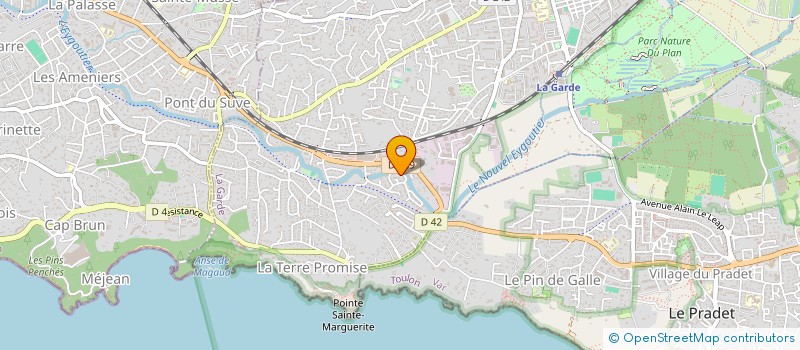 localisation de l'entreprise SOCIETE DES EAUX DE TOULON  LA GARDE