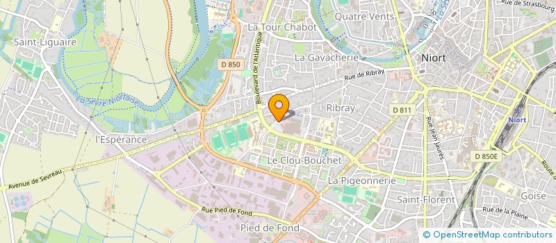 localisation de l'entreprise SOCIETE DES EAUX DU NIORTAIS à NIORT