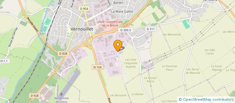 localisation de l'entreprise SOCIETE DES EAUX DU SECTEUR SUD DE L'AGGLOMERATION DU PAYS DE DREUX à VERNOUILLET