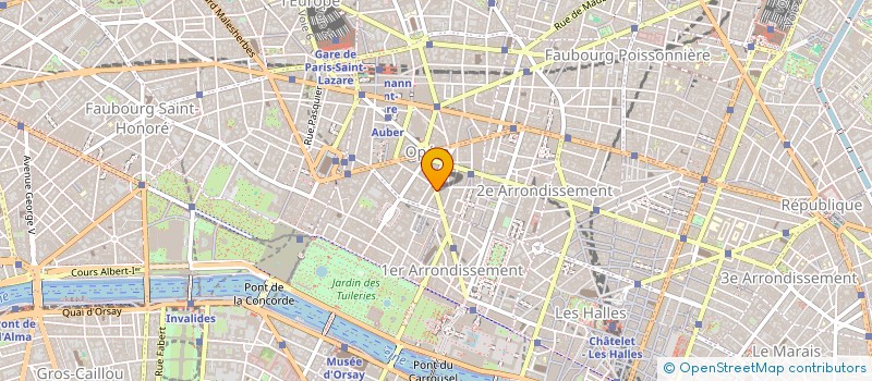 localisation de l'entreprise SOCIETE DES EAUX MINERALES DE CHALLES à PARIS