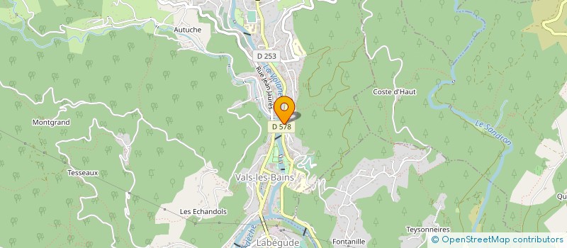 localisation de l'entreprise SOCIETE DES EAUX MINERALES DE VALS à VALS-LES-BAINS