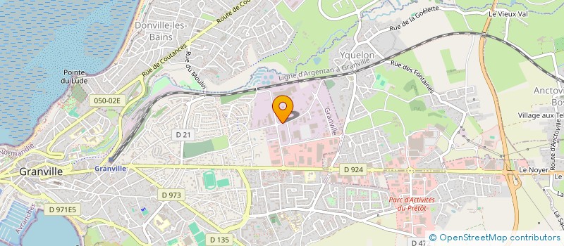 localisation de l'entreprise SOCIETE DES EAUX POTABLES DU GRANVILLAIS ET DE L'AVRANCHIN à GRANVILLE
