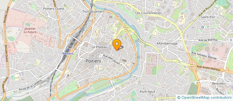 localisation de l'entreprise SOCIETE DES EDITIONS DU POITOU à POITIERS