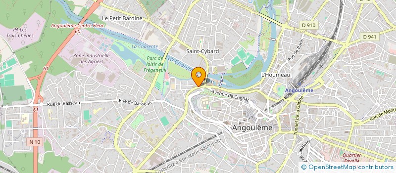 localisation de l'entreprise SOCIETE DES EMBALLAGES CHARENTAIS à ANGOULEME