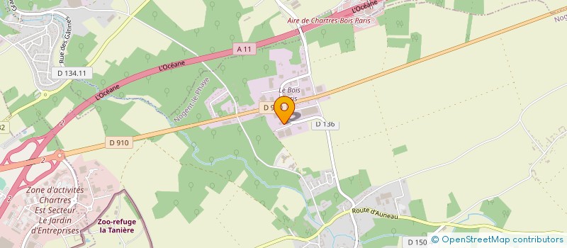 localisation de l'entreprise SOCIETE DES ENROBES DE BEAUCE à GELLAINVILLE